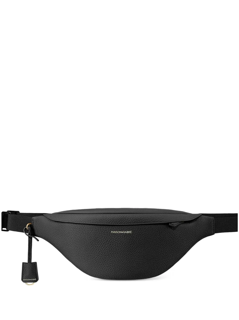 Maison De Sabre Leather Belt Bag In Black