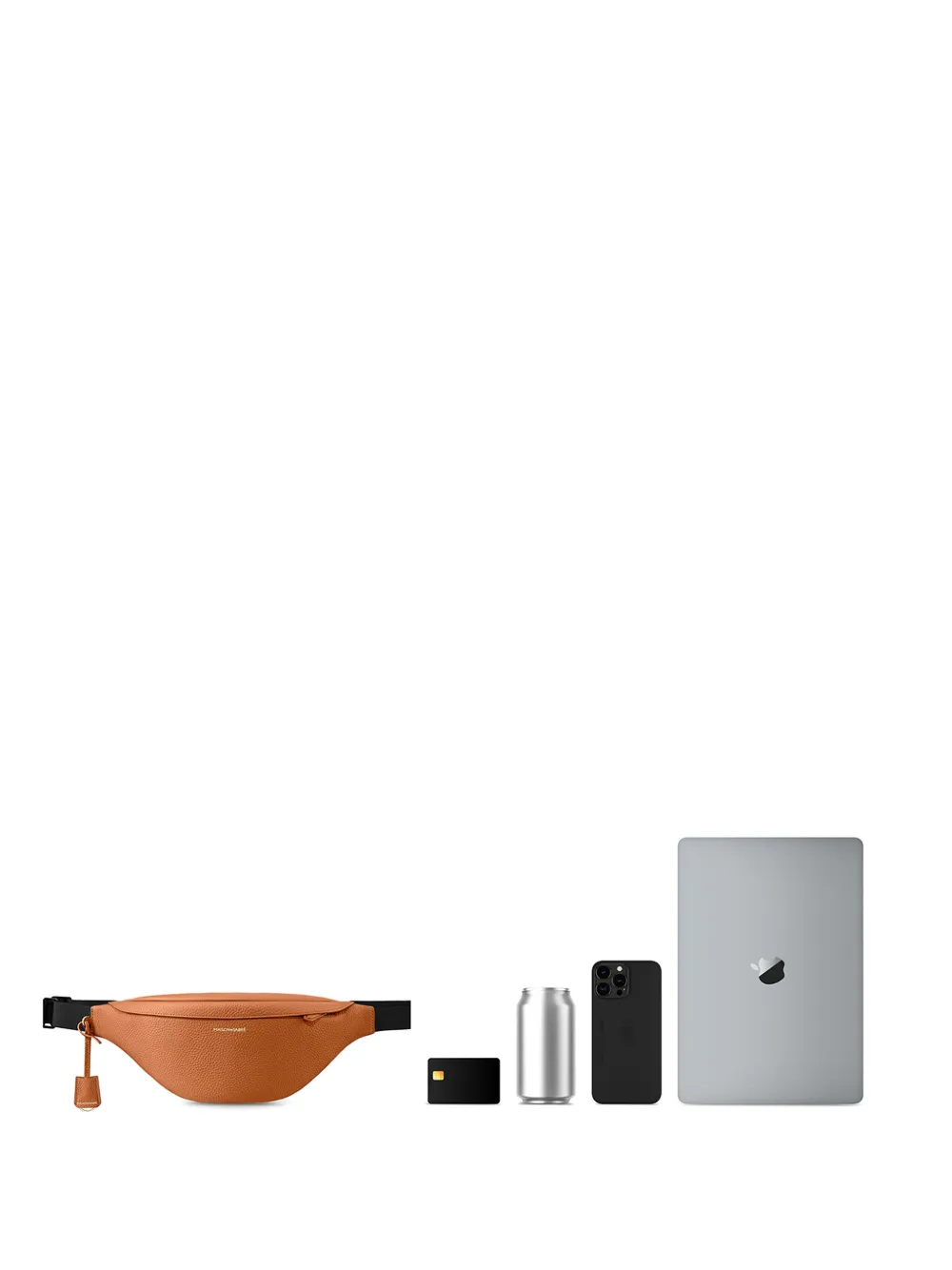 MAISON de SABRÉ Marsupio in pelle con zip - Marrone