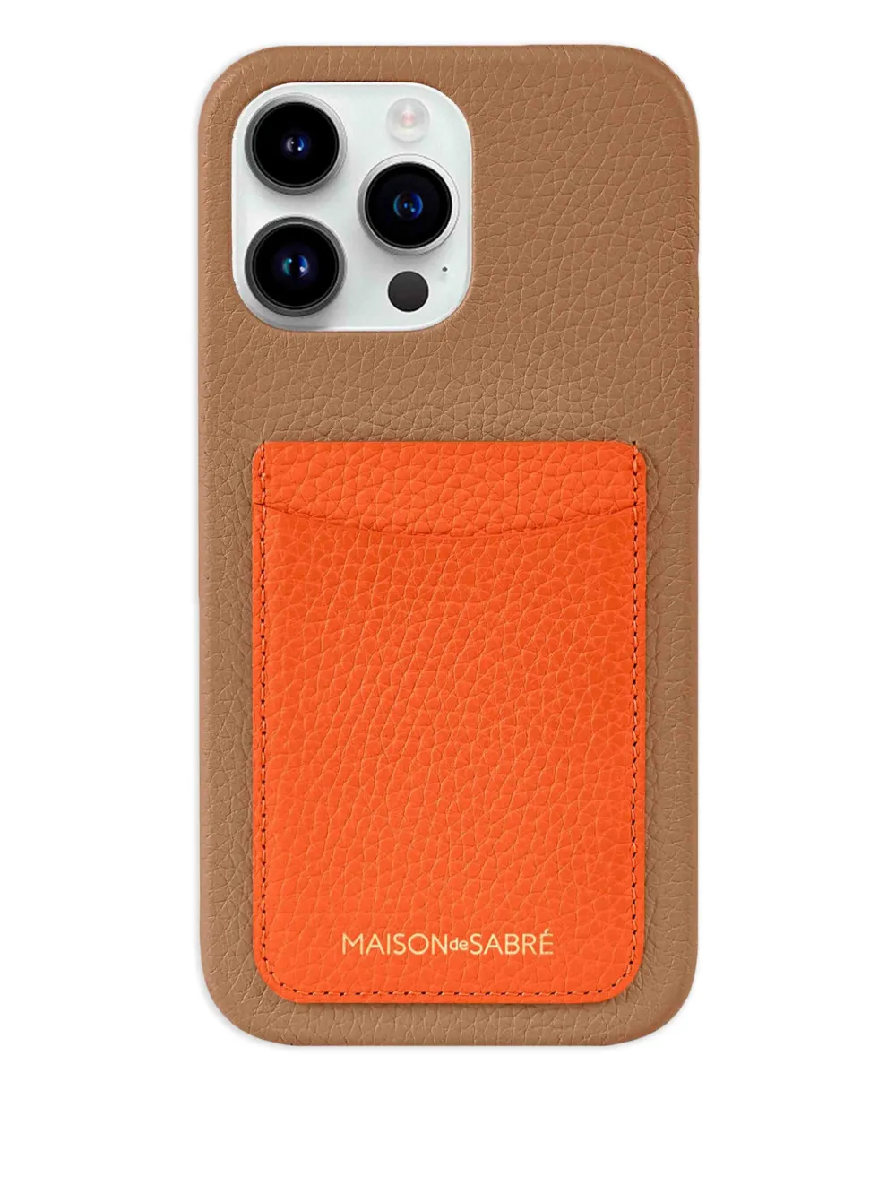 MAISON de SABRÉ Cover per iPhone 14 Pro Max con fessura portacarte - Toni neutri