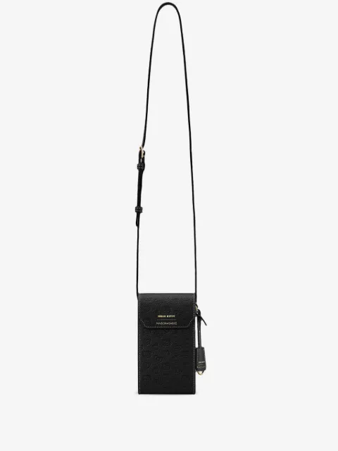 MAISON de SABRÉ x Hello Kitty embossed flap leather phone pouch