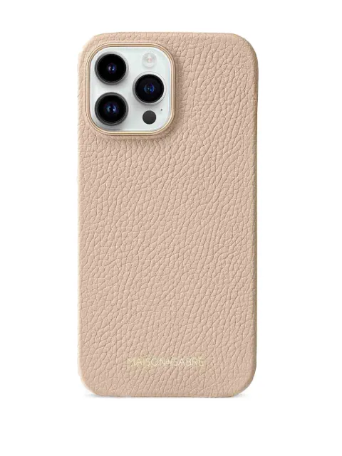 MAISON de SABRÉ iPhone 14 Pro pebbled leather phone case