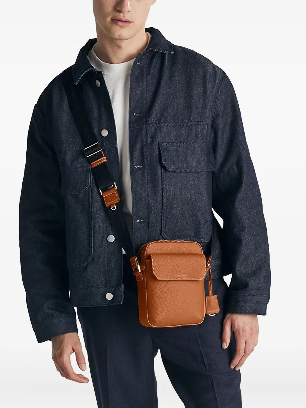 MAISON de SABRÉ sacoche en cuir à rabat | Homme | Image 2