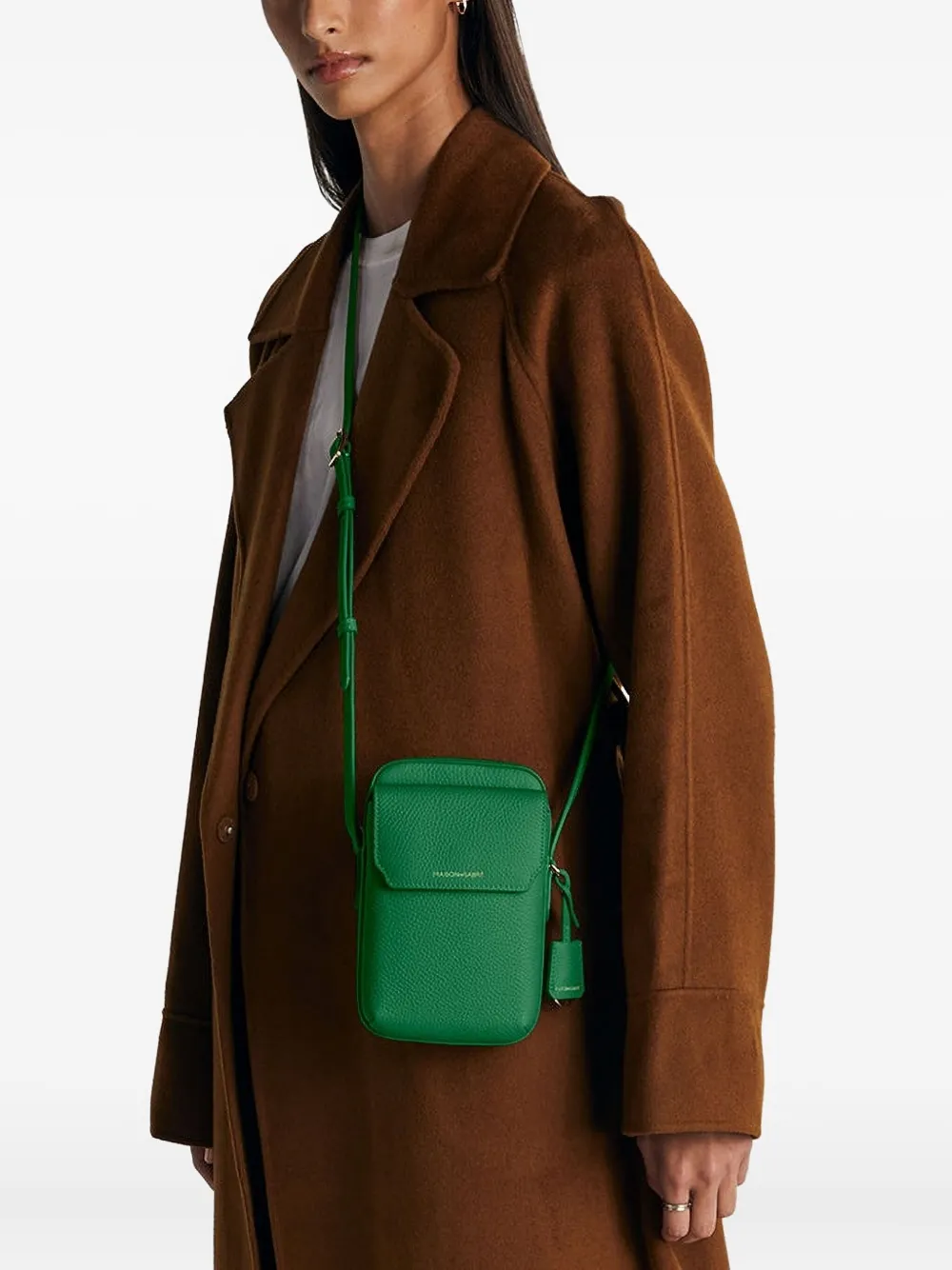 MAISON de SABRÉ zip flap leather phone pouch | Men | Image 2