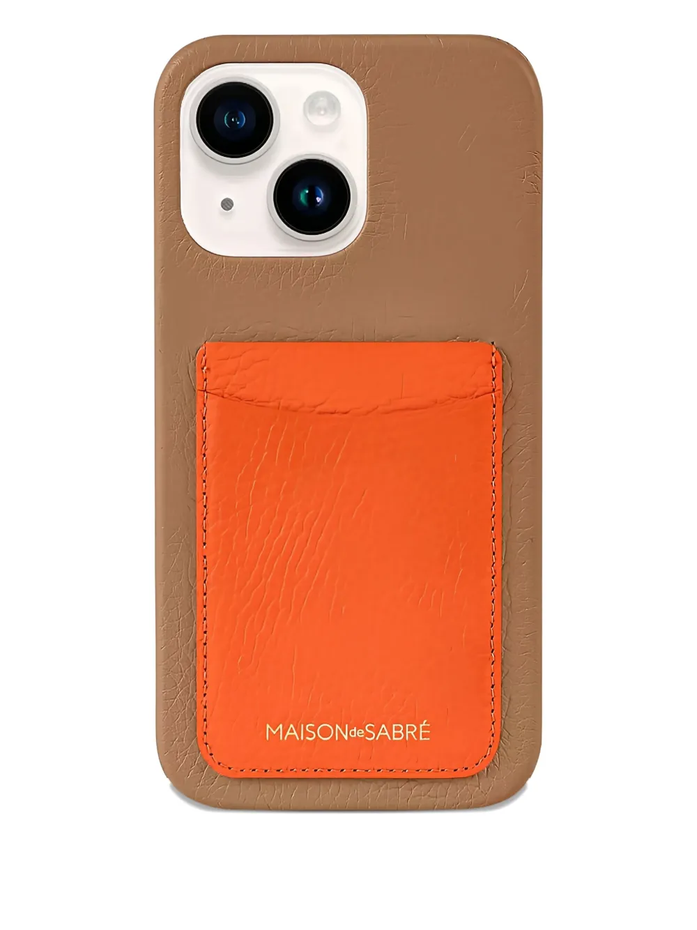 Maison De Sabre Card Phone Case In Brown