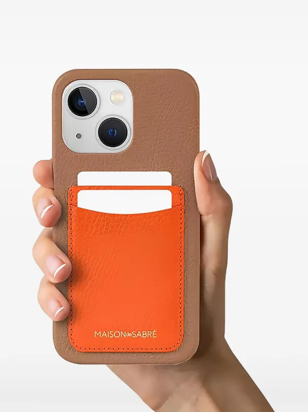 MAISON De SABRÉ Card Phone Case (iPhone 15) | Brown | FARFETCH HK