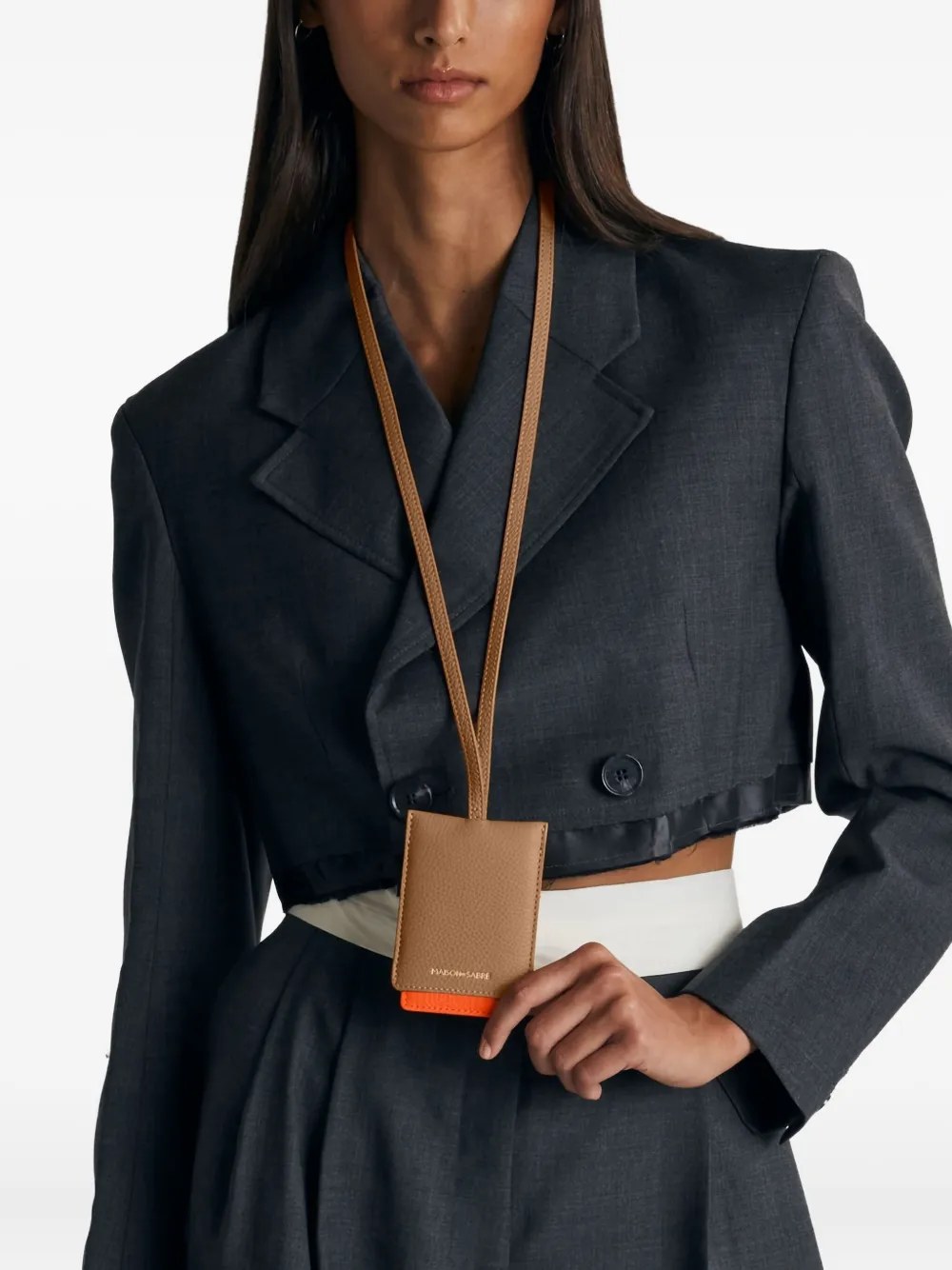 Maison De Sabre The Id Lanyard In Brown