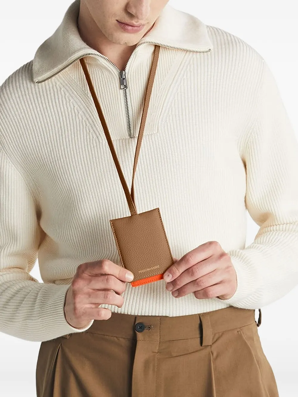 Maison De Sabre The Id Lanyard In Brown