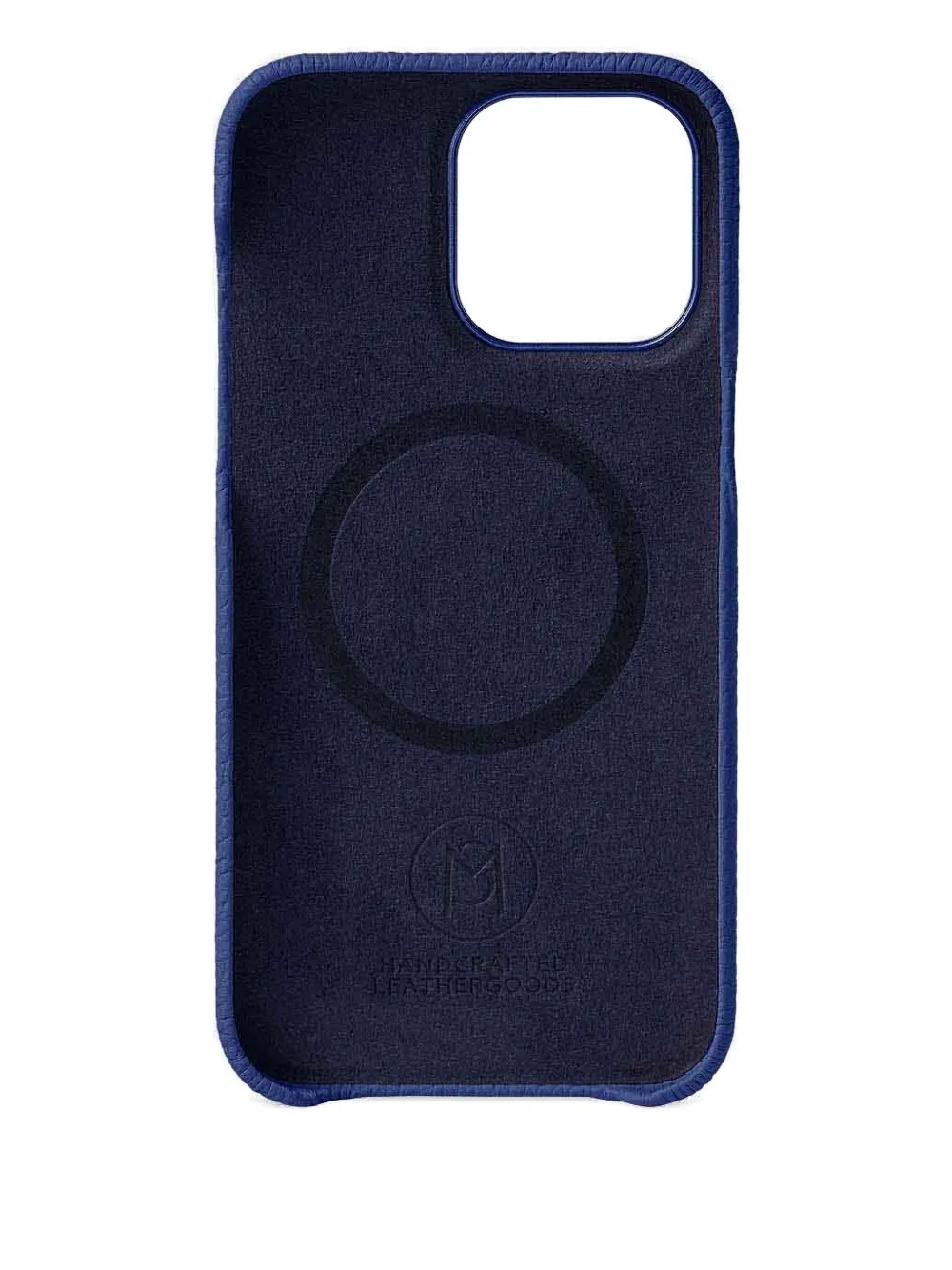 Maison De Sabre Iphone 15 Pro Max Leather Phone Case In Blue