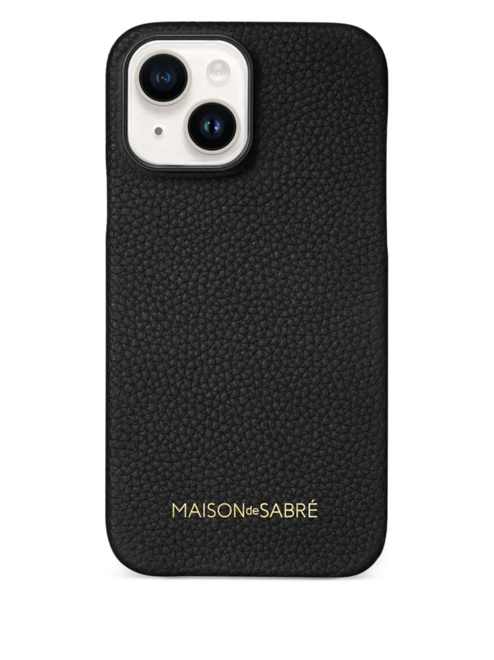 MAISON de SABRÉ leather camera iPhone 15 case | Black | Image 1