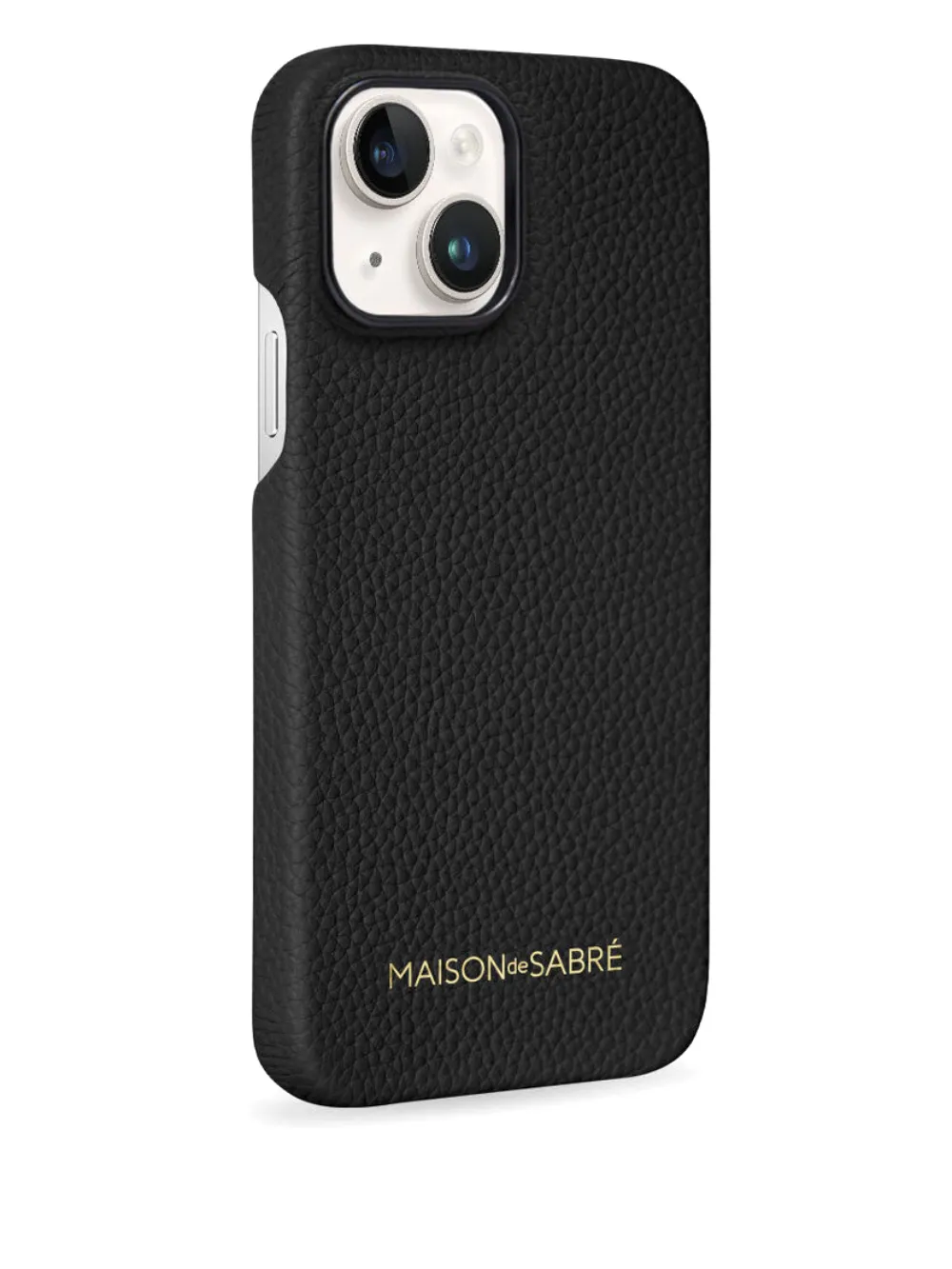  Maison De Sabré Leather Phone Case (iphone 15) - Black 