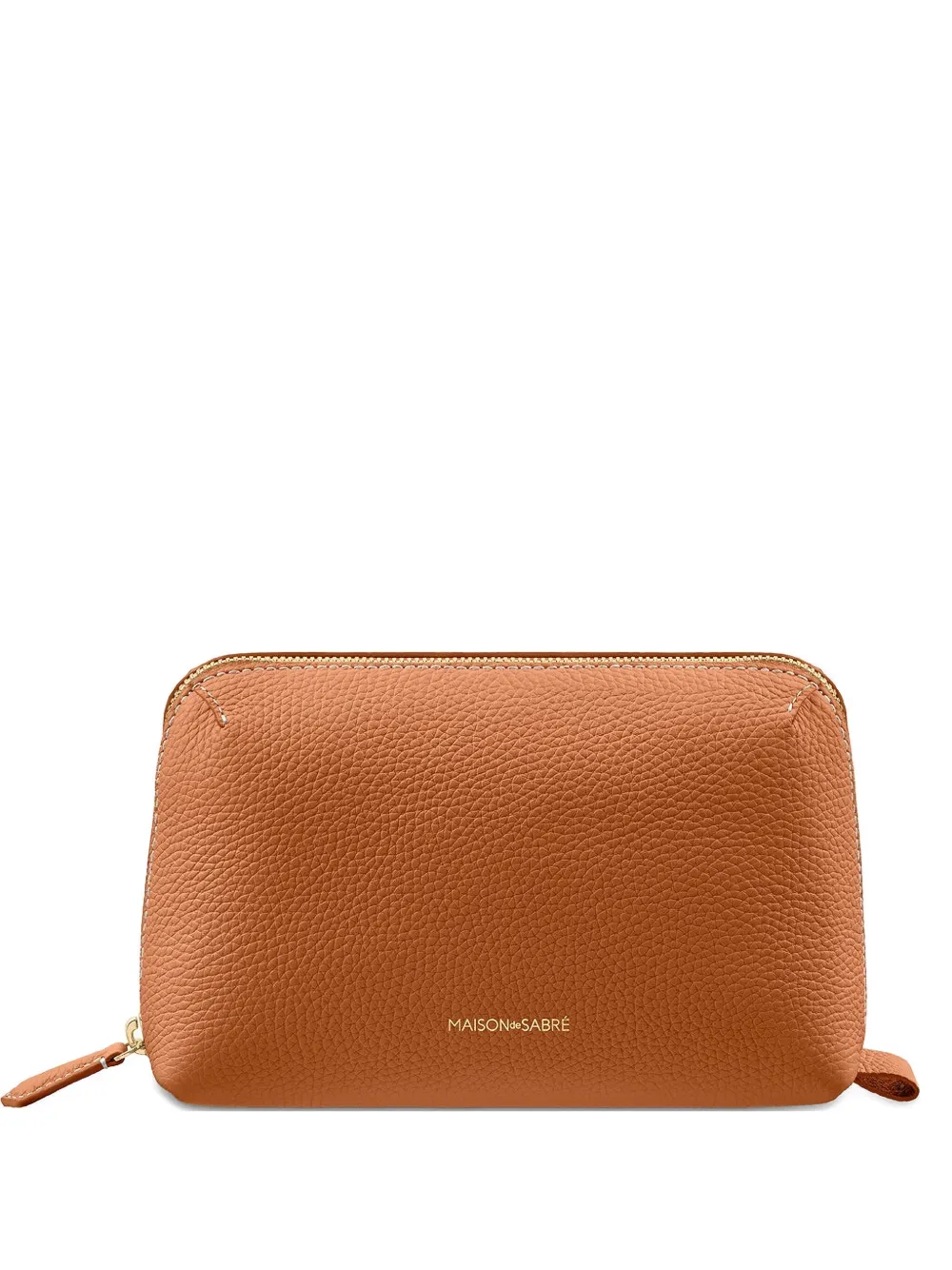MAISON de SABRÉ pebbled zip pouch | Brown | Image 1