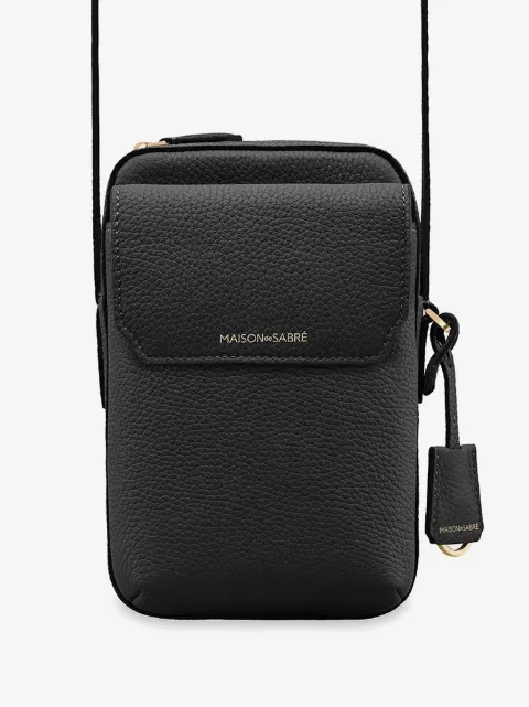 MAISON de SABRÉ Handytasche aus Leder mit Reißverschluss