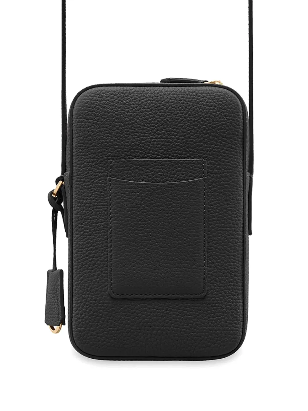  Maison De Sabré Leather Zip Phone Pouch - Black 