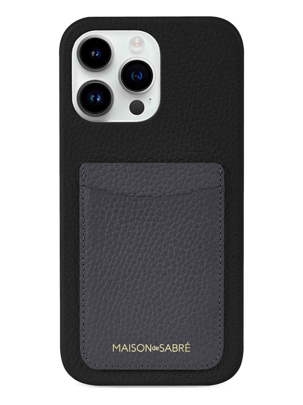 MAISON de SABRÉ Cover per iPhone 14 Pro con fessura portacarte - Nero