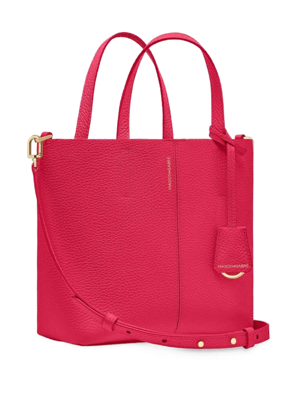  Maison De Sabré Small Leather Soft Tote - Pink 