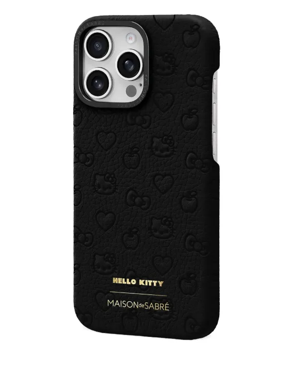MAISON De SABRÉ x Hellow Kitty iPhone 16 Pro ケース | ブラック