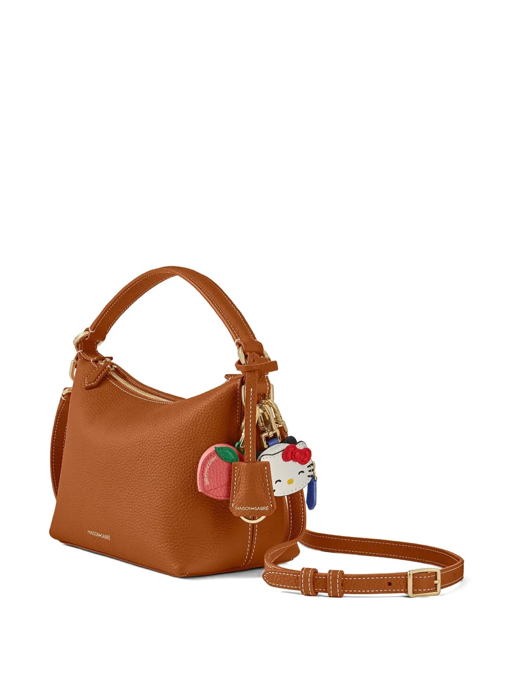 Maison De Sabre Padded Leather Tote Bag In Brown