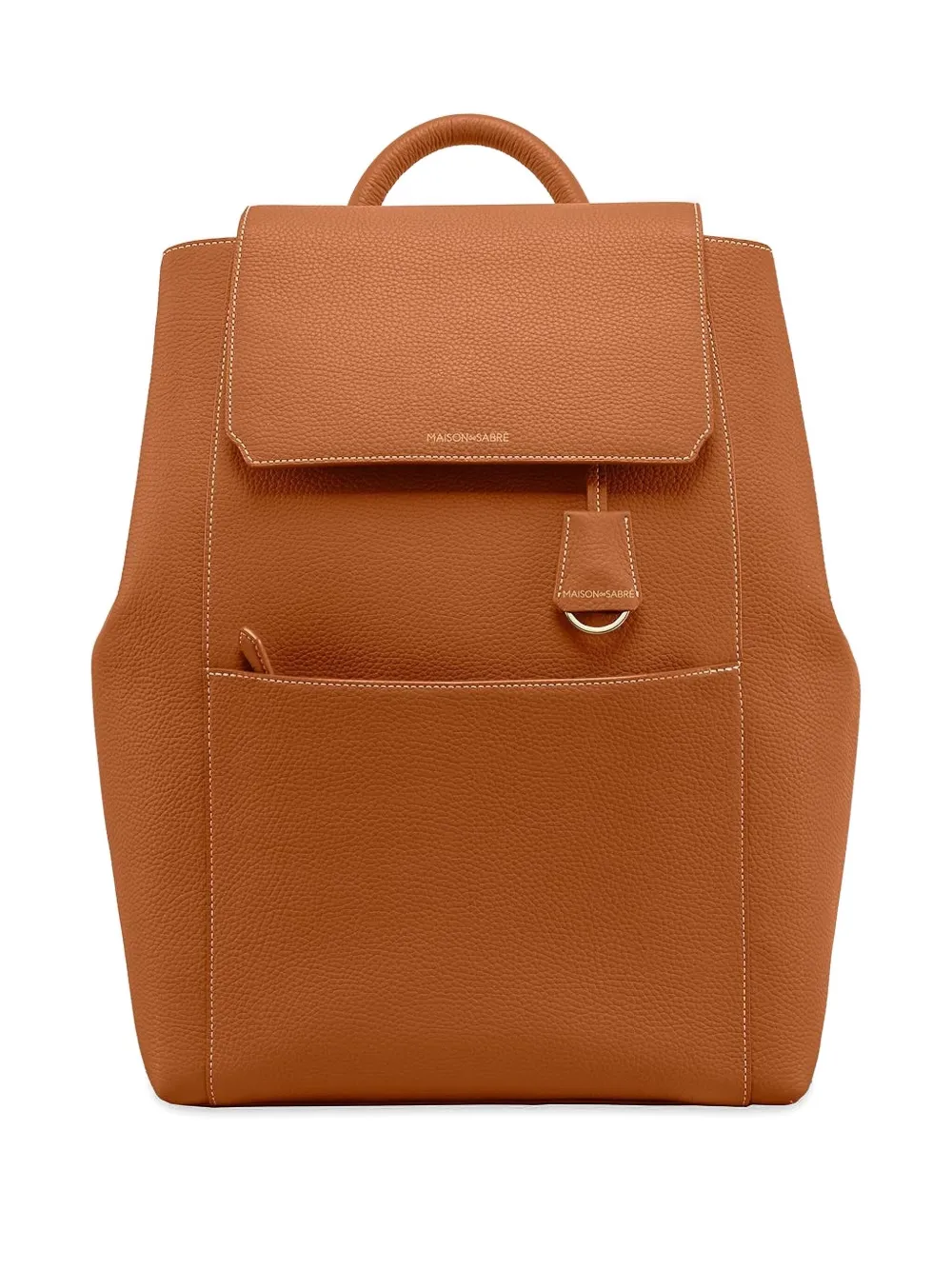 MAISON de SABRÉ Zaino in pelle con battente - Marrone