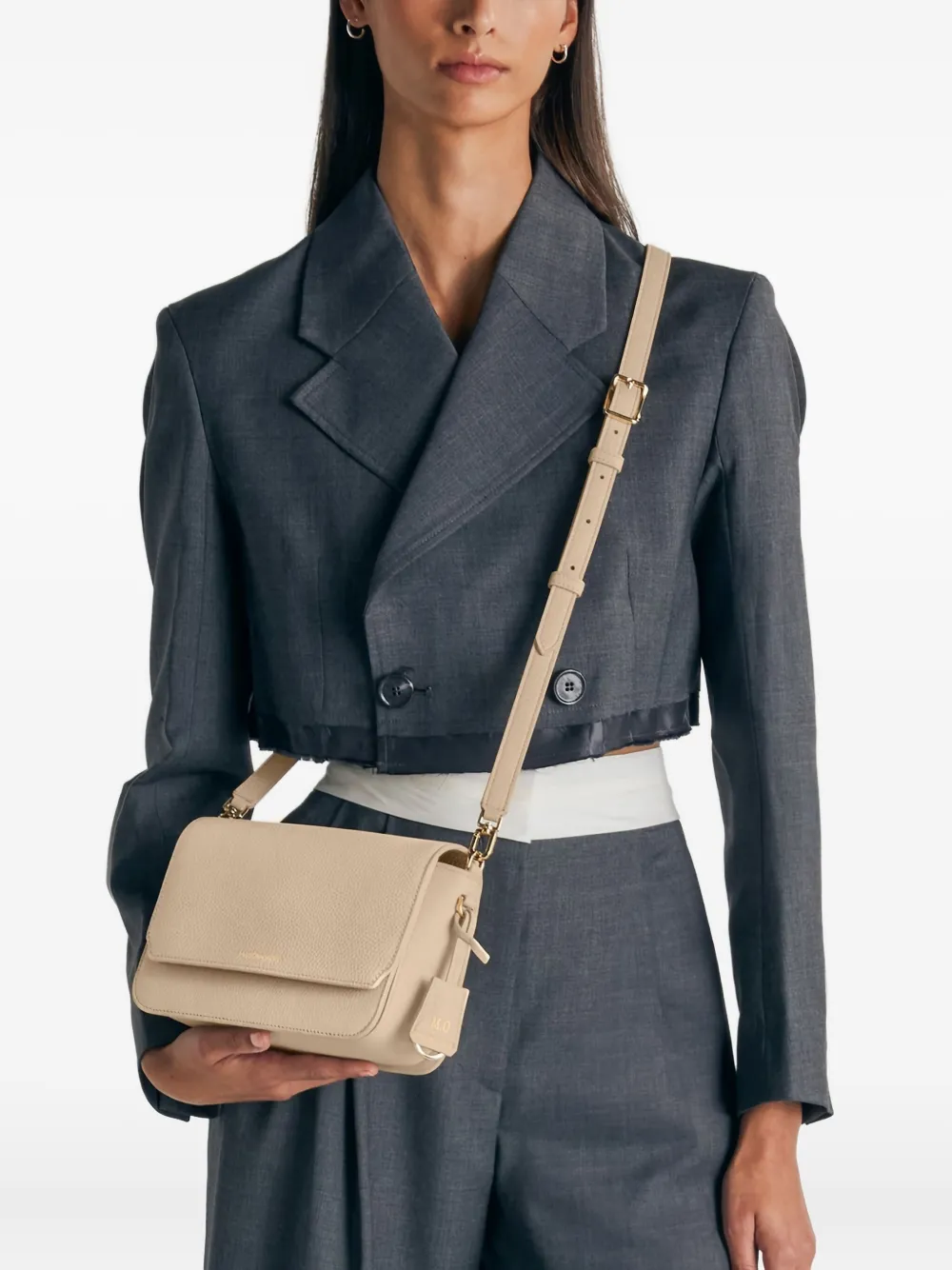 MAISON de SABRÉ flap adjustable strap leather shoulder bag | Image 2