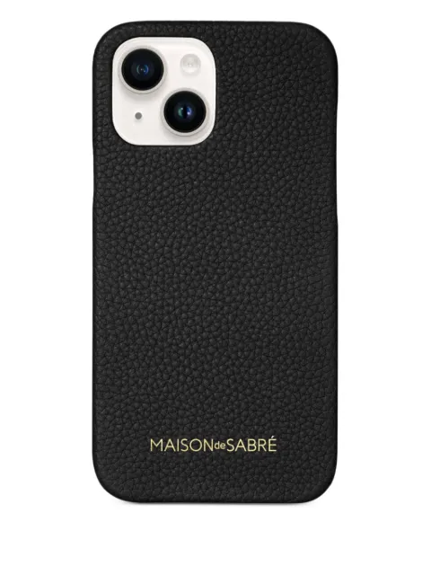 MAISON de SABRÉ pebbled leather phone case