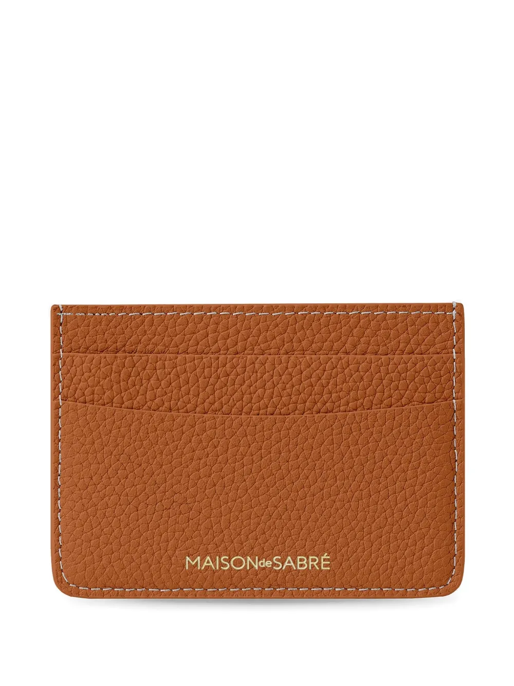 Maison De Sabre Card Slots Leather Card Holder In Brown