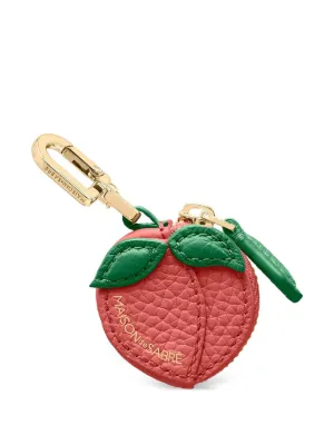 Portamonete a forma di fragola con ciondolo a forma di frutta