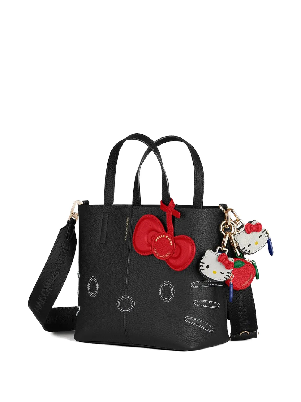 Maison de Sabre × HELLO KITTY MAISON De SABRÉ x The SABRÉMOJ Hello Kitty Leather Charm | White