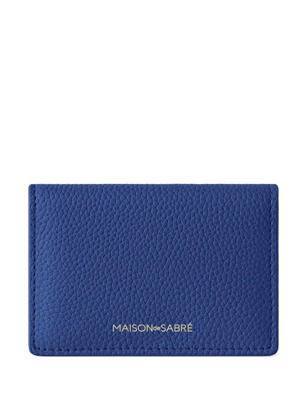 Maison De Sabre Expandable Leather Card Case In Blue