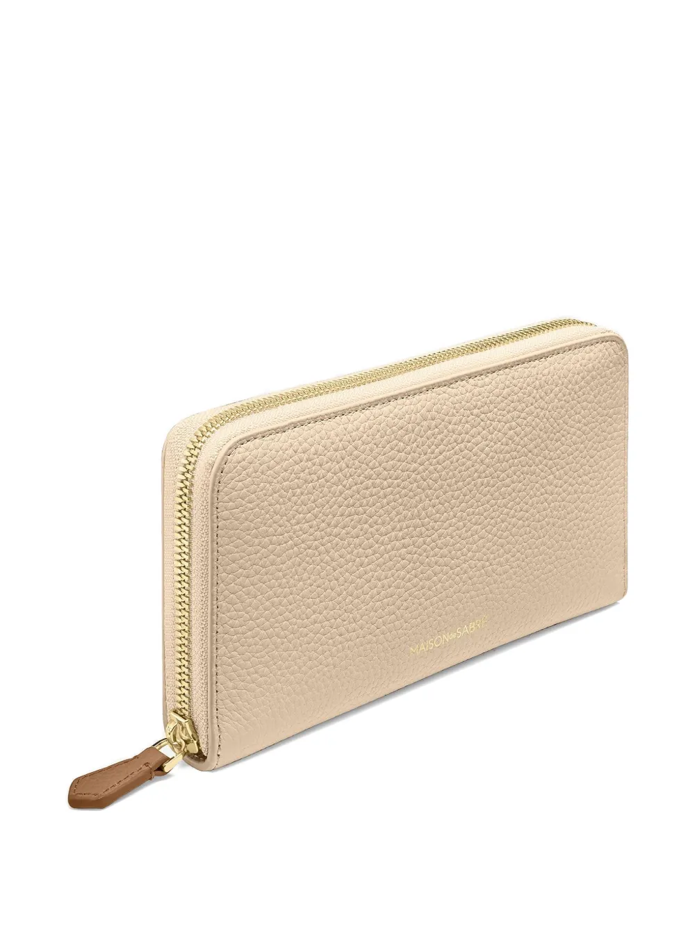  Maison De Sabré Zip-fastening Leather Long Wallet - Neutrals 
