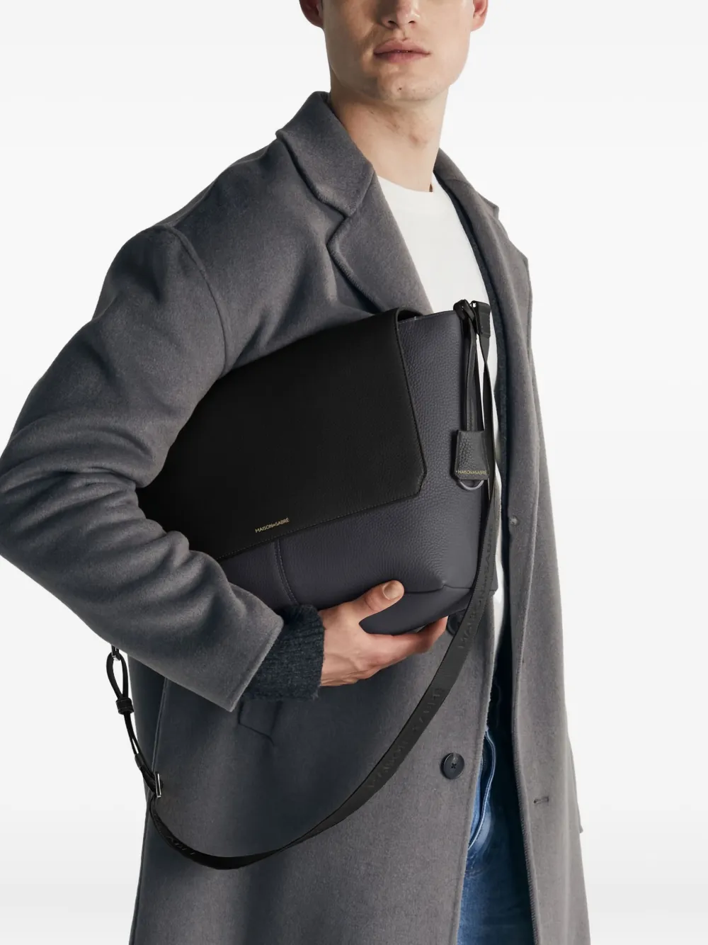 MAISON de SABRÉ flap leather messenger bag | Men | Image 2