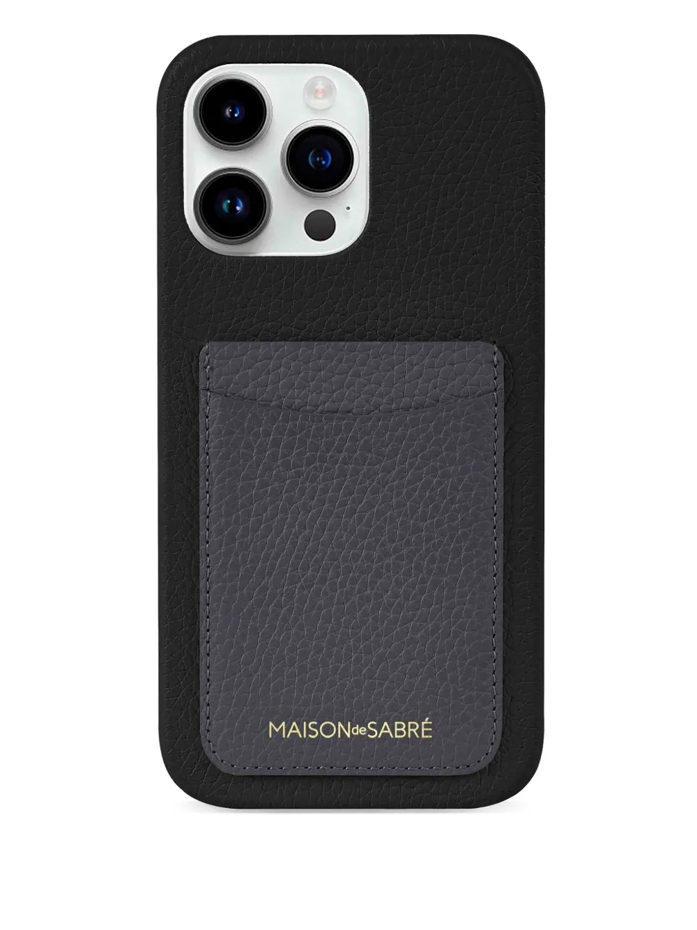 Maison De Sabre Iphone 14 Pro Max Card-slot Phone Case In Black