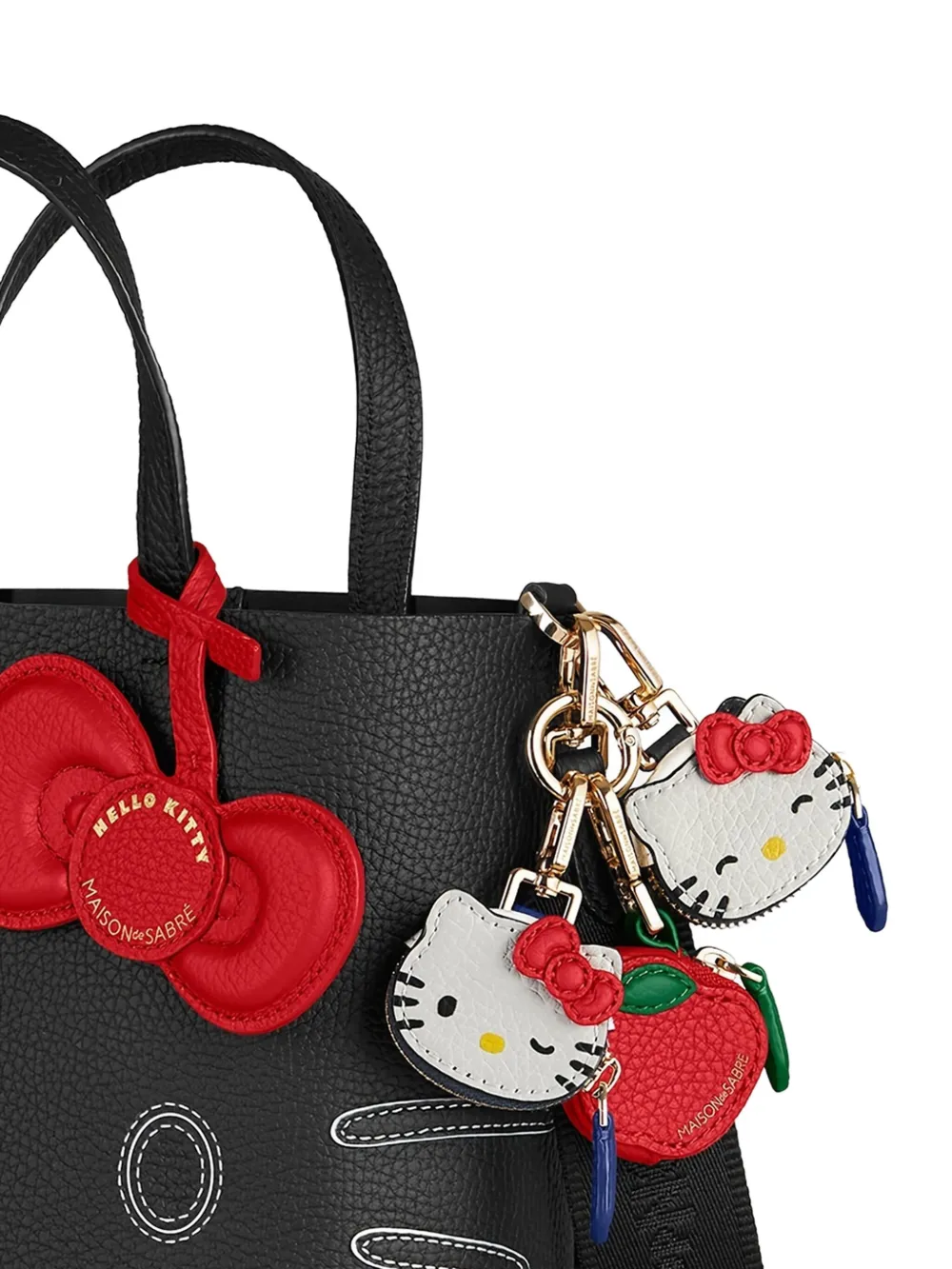 Maison De Sabre Hello Kitty Zipped Charm In White