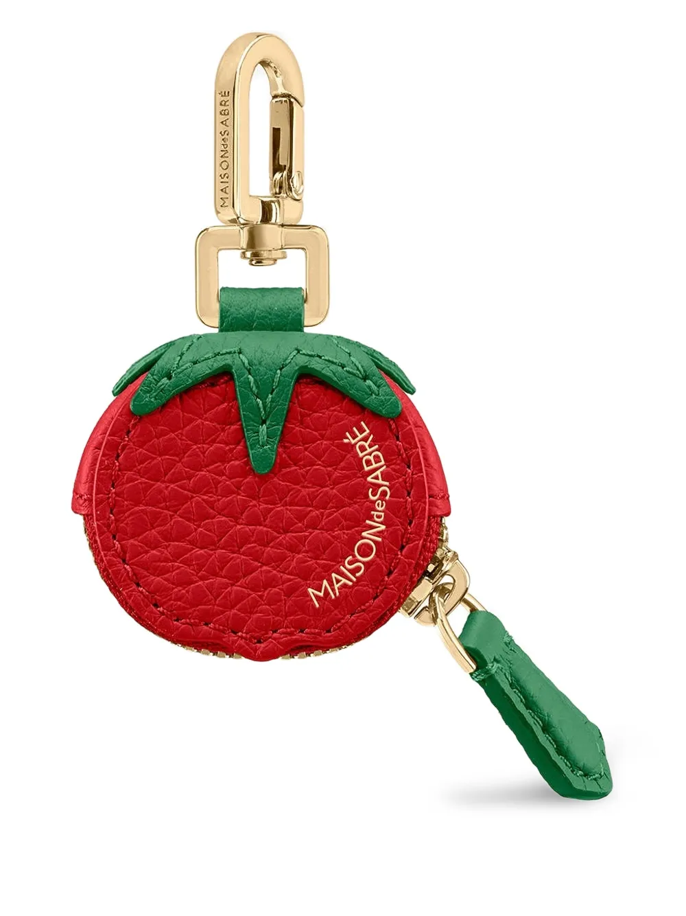 MAISON de SABRÉ tomato zip charm | Red | Image 1