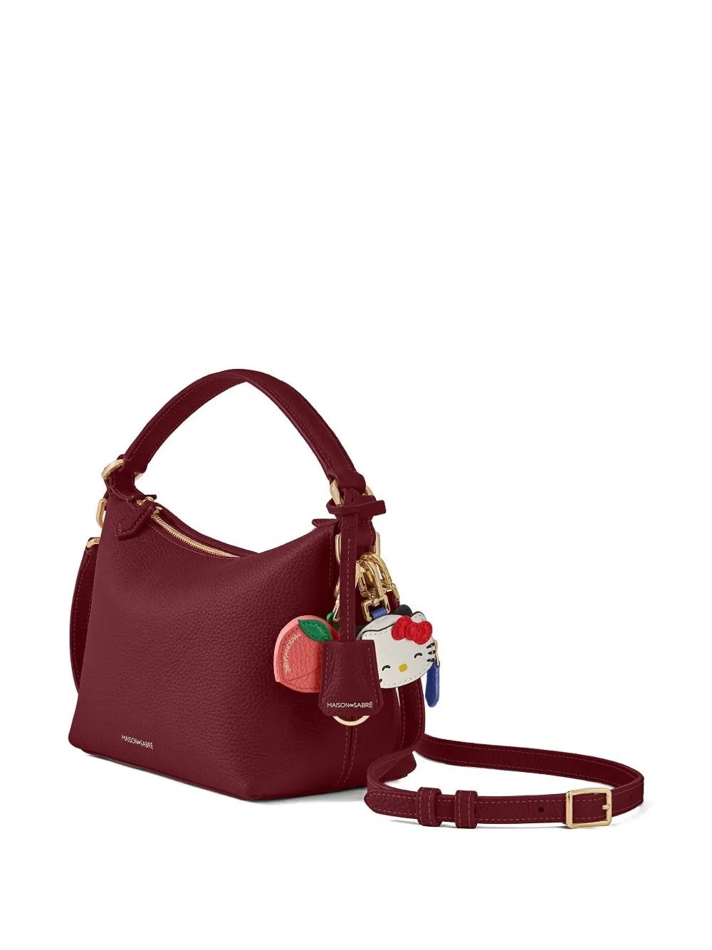MAISON de SABRÉ The Small Soft leren shopper Rood