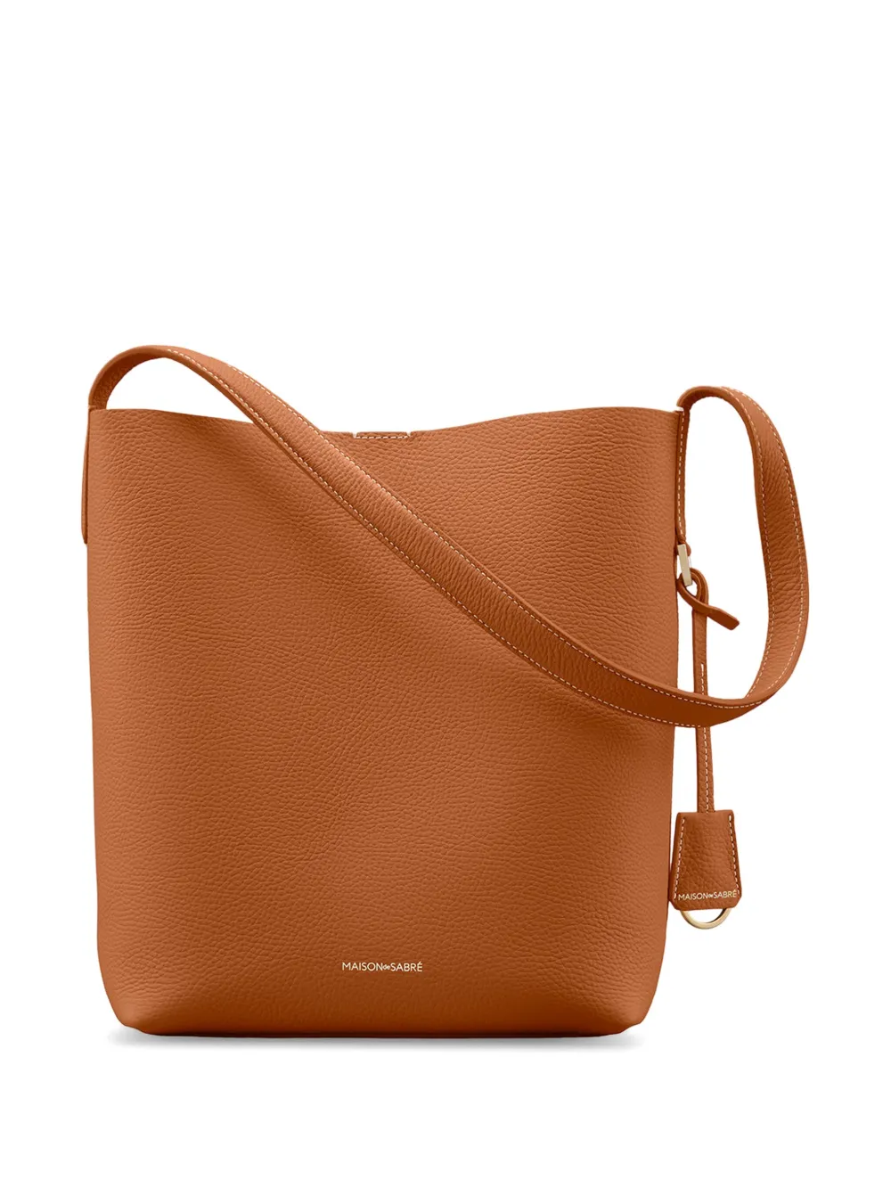 MAISON de SABRÉ Borsa a secchiello in pelle con coulisse - Marrone