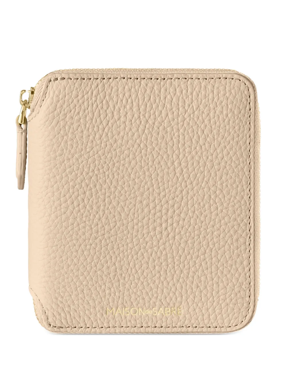 MAISON de SABRÉ zip pebbled leather wallet | Neutrals | Image 1