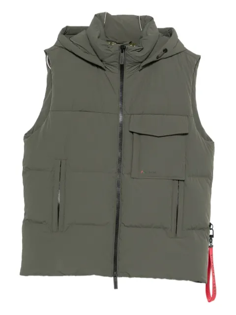 AFTER LABEL hooded pocket gilet