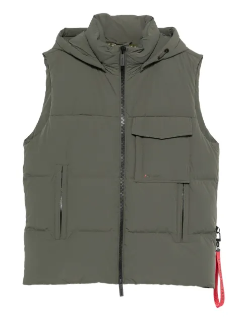 AFTER LABEL hooded pocket gilet