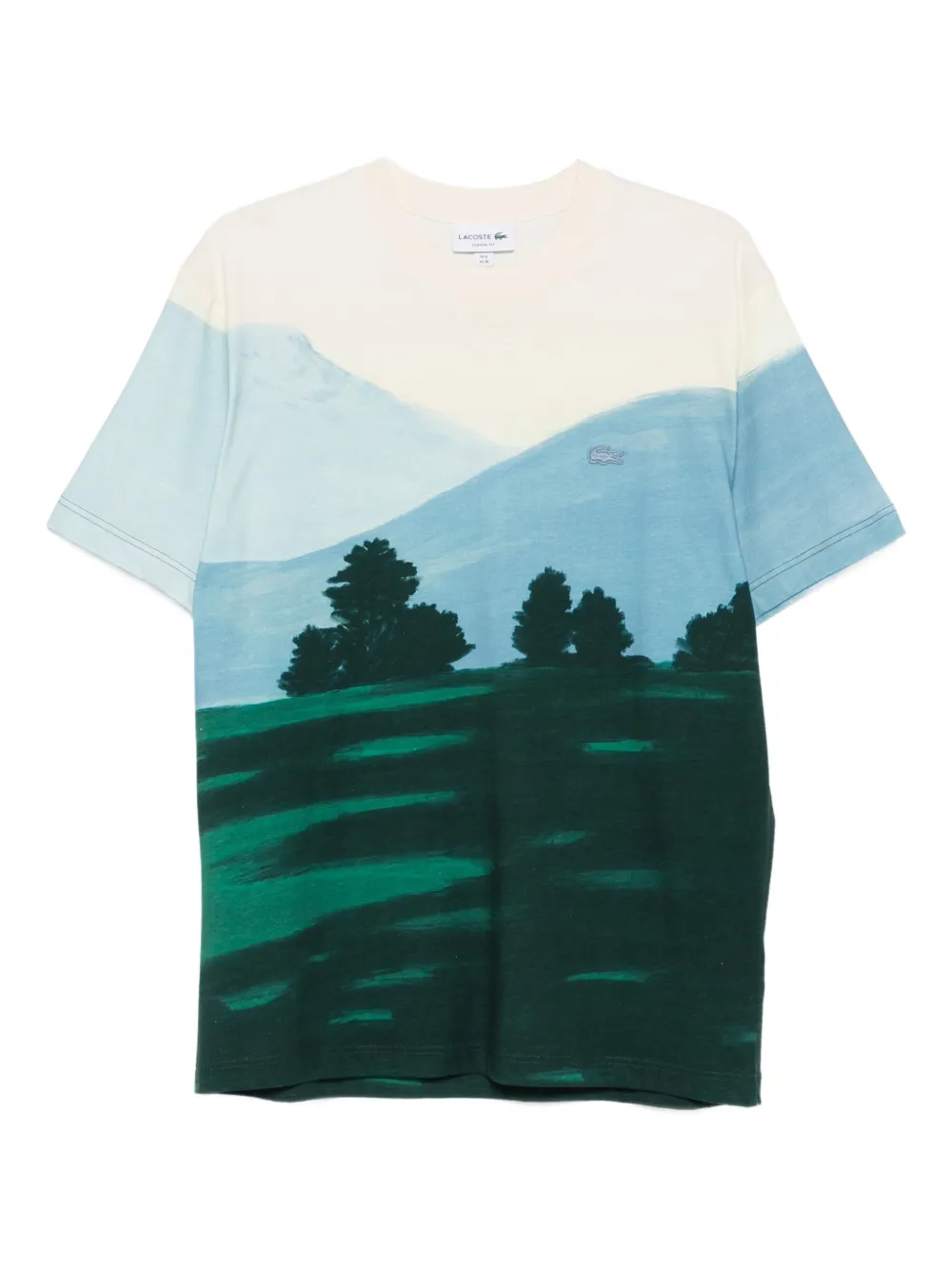 Lacoste playera con estampado de paisaje | verde | Image 1