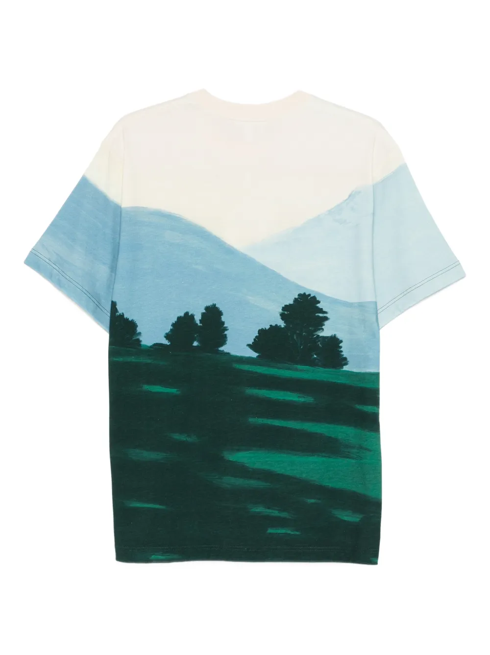 Lacoste landscape graphic T-shirt - Groen