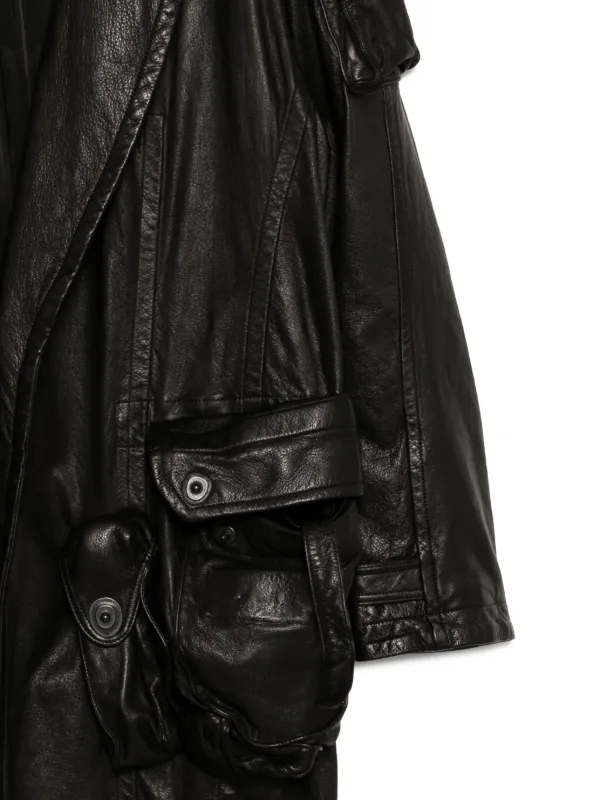 Julius Gas Mask Coat | Black | FARFETCH