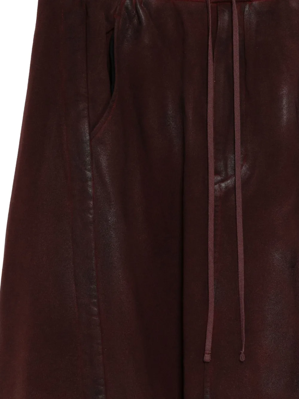 Julius Drop Crotch Pants In Red