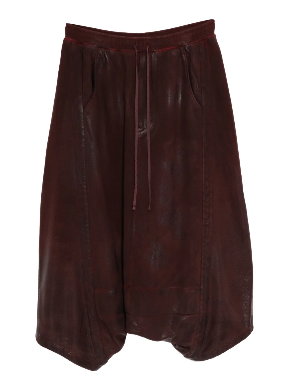 Julius drop crotch pants | Red | Image 1