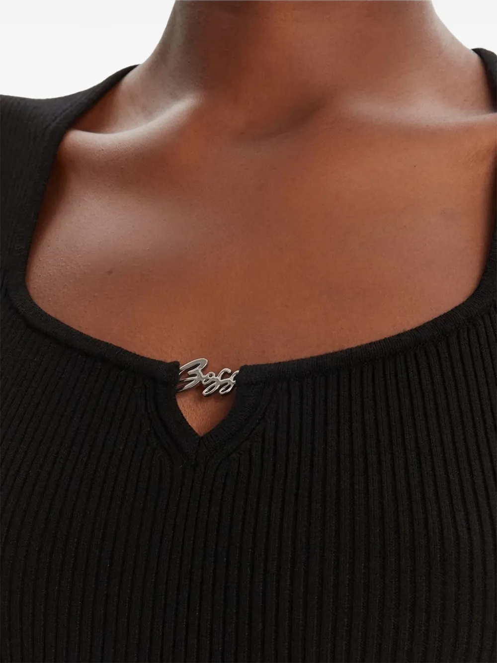 BOSS top de canalé con apliques | Chalecos y camisetas | Image 2