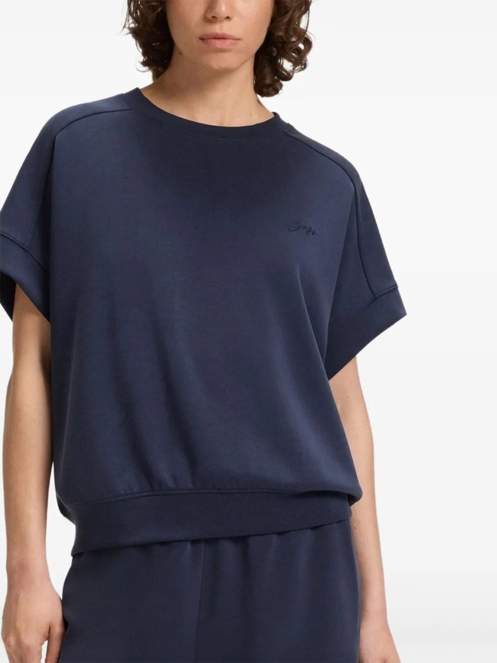 BOSS T-shirt met geborduurd logo Blauw