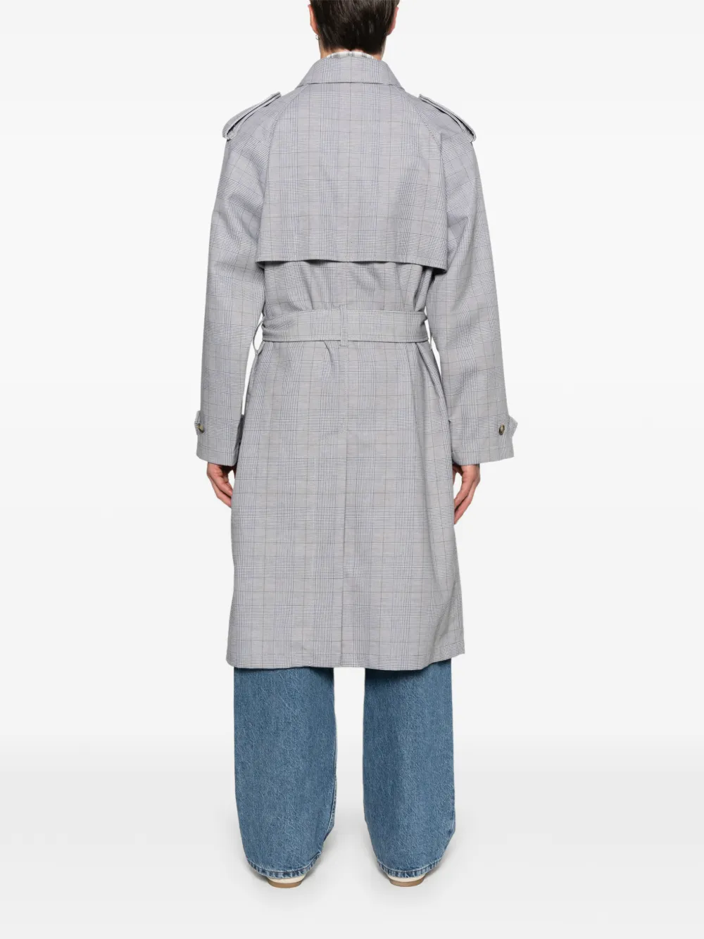 Lacoste Geruite jas Zwart