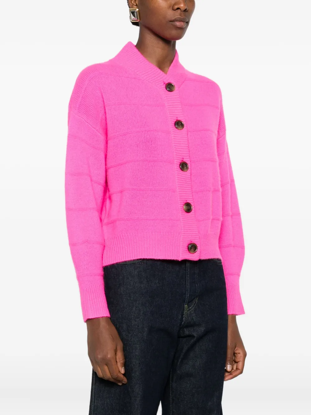 Absolut Cashmere Margherita Buttoned Cardigan In Pink