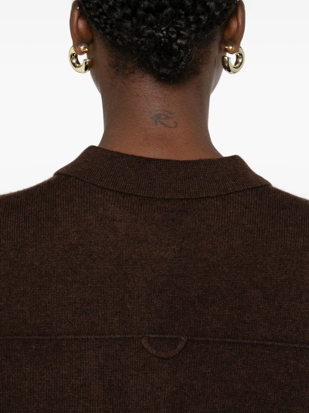 Absolut Cashmere Agnese Pocket Buttoned Cardigan In Brown