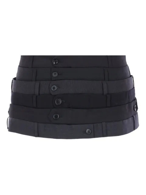 HODAKOVA overlapping waistband skirt