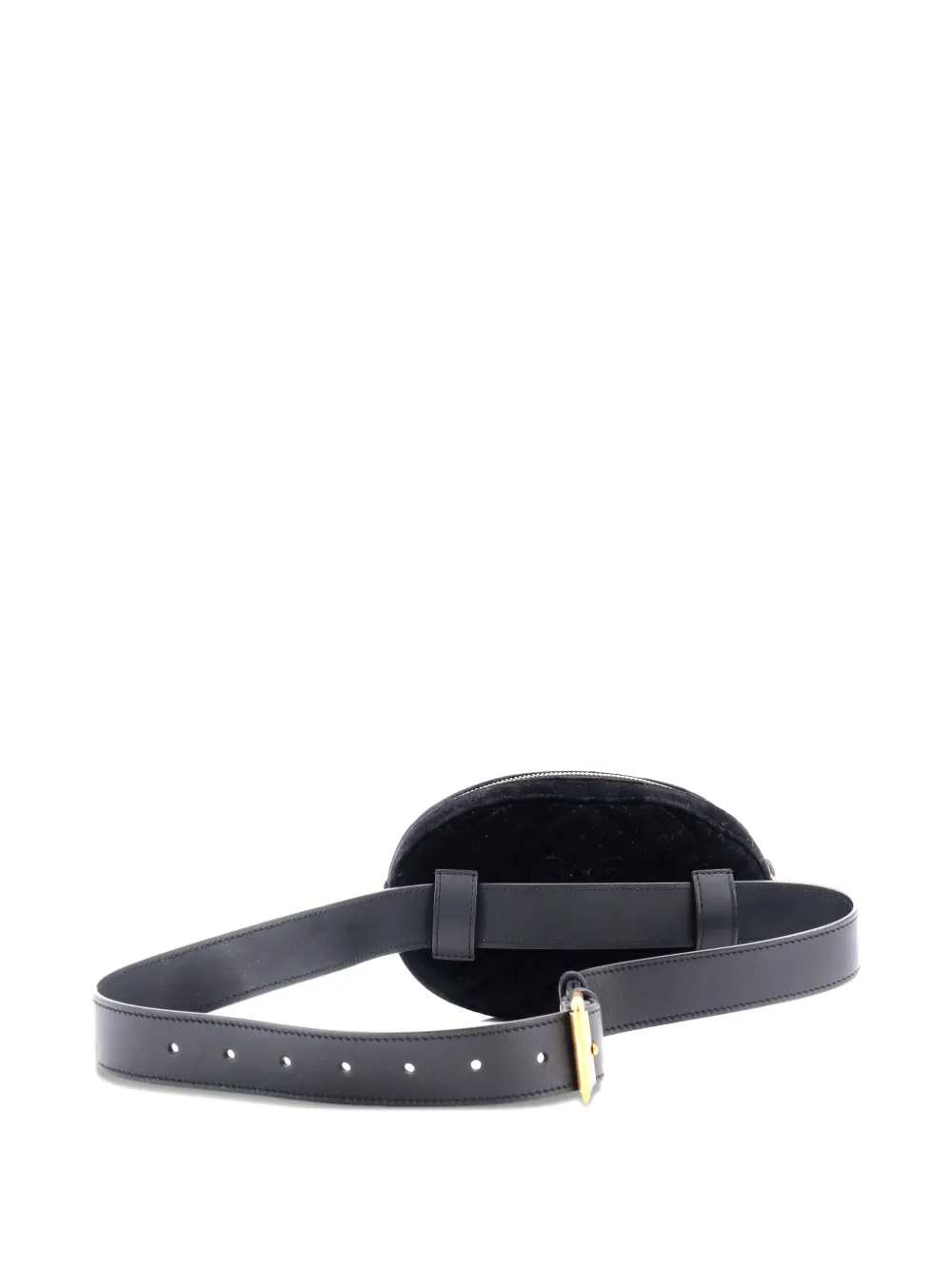 Pre-owned Gucci Gg Marmont Matelasse Belt Bag In Black
